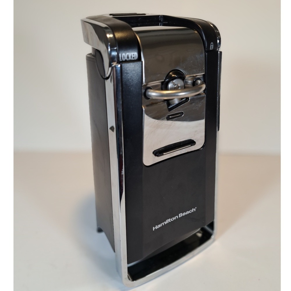 Hamilton Beach 76606 Electric Can Opener Black Chrome‎ SureCut Series B11331FC
